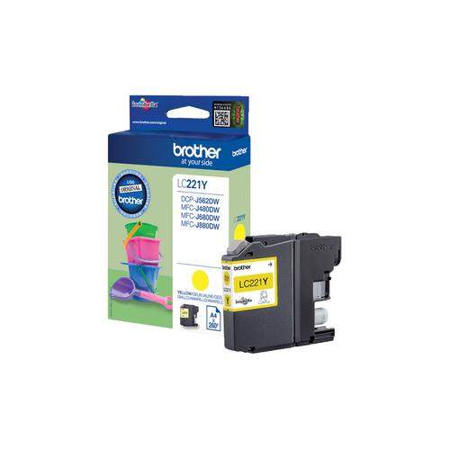Original Brother LC-221Y Tinte gelb