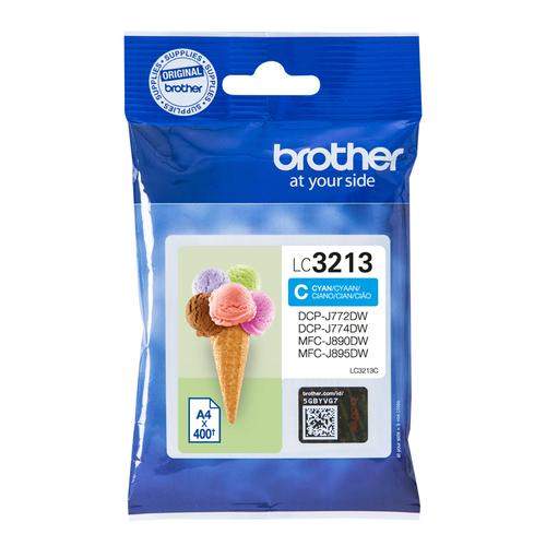 Original Brother LC-3213C Tinte cyan
