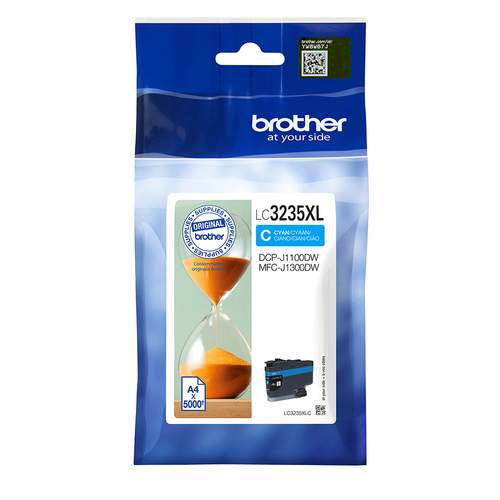 Original Brother LC3235XLC Tinte cyan