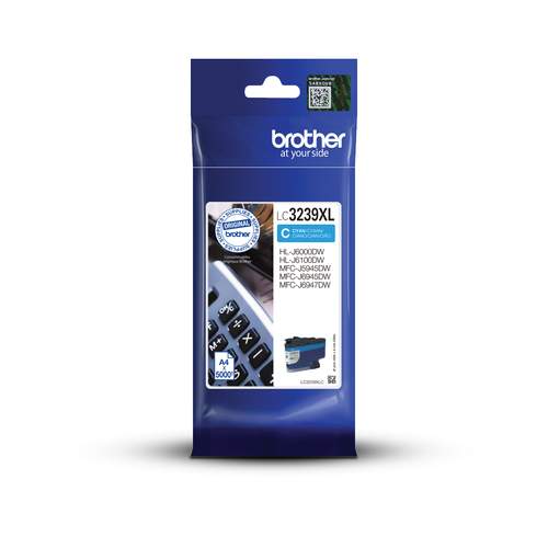 Original Brother LC3239XLC Tinte cyan