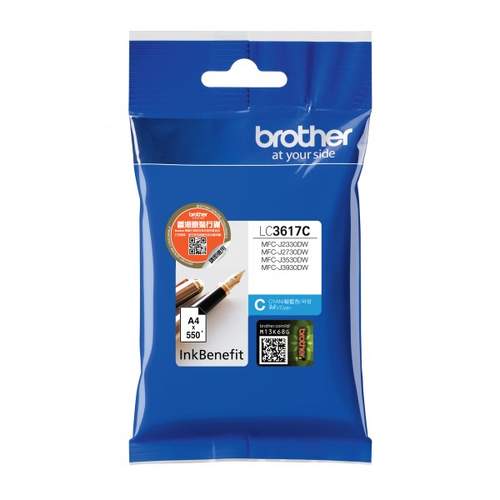 Original Brother LC3617C Tinte cyan