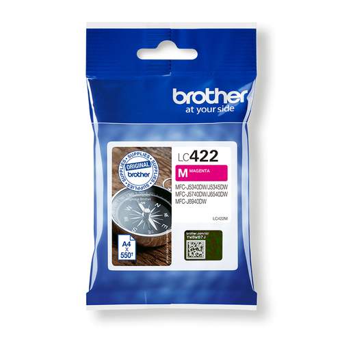 Original Brother LC422M Tinte magenta