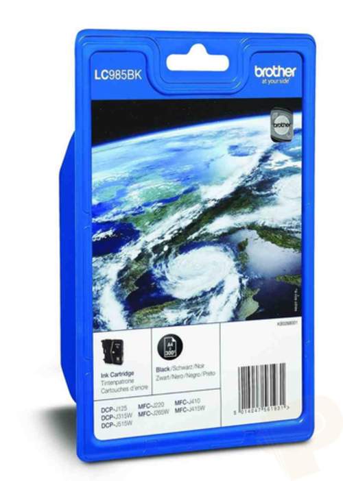 Original Brother LC-985BKBPDR Tinte schwarz
