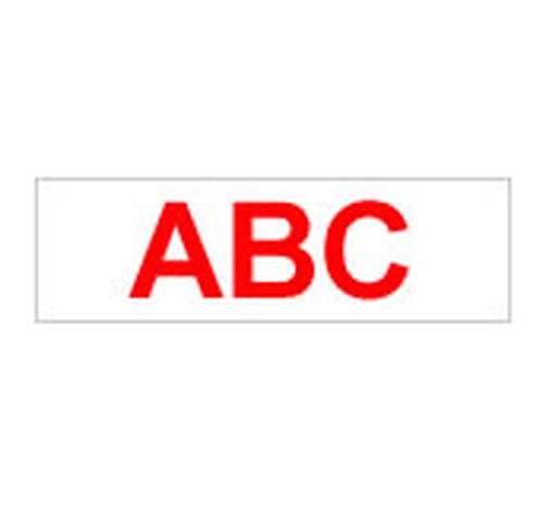 Brother Labelling Tape - 12mm, Red/White, Blister