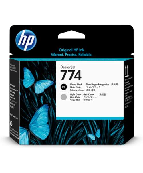 Original HP P2W00A / 774 Tinte schwarz, grau
