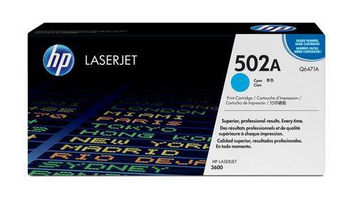 Original HP Q6471A / 502A Toner cyan