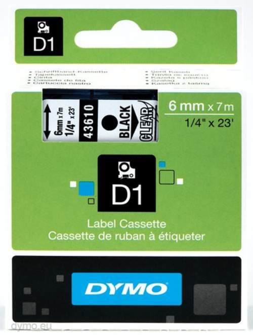 DYMO D1 Standard 6mm x 7m