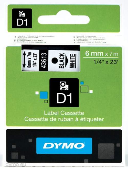 DYMO D1 Standard 6mm x 7m