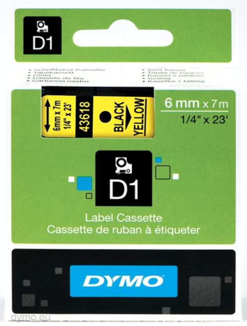 DYMO D1 Standard 6mm x 7m