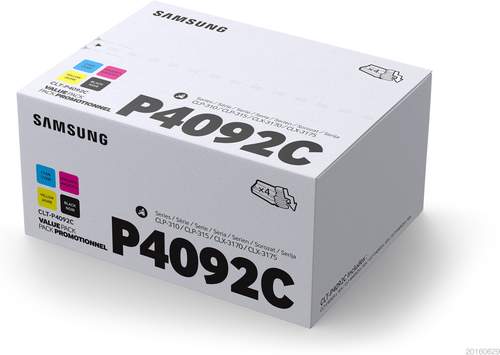 Original HP SU392A Toner schwarz, cyan, magenta, gelb - 4 Stück (ehem. Samsung CLT-P4092C)