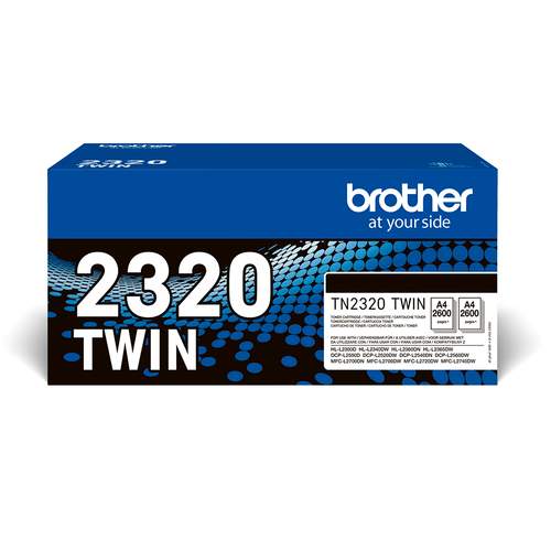 Original Brother TN2320TWIN Toner schwarz - 2 Stück
