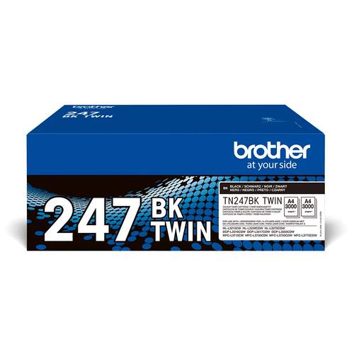 Original Brother TN247BKTWIN Toner schwarz - 2 Stück