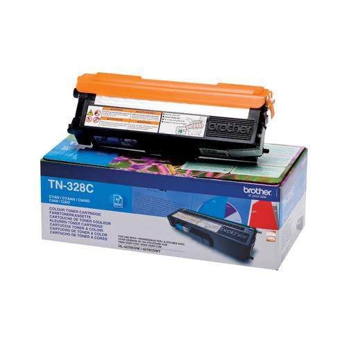 Original Brother TN-328C Toner cyan