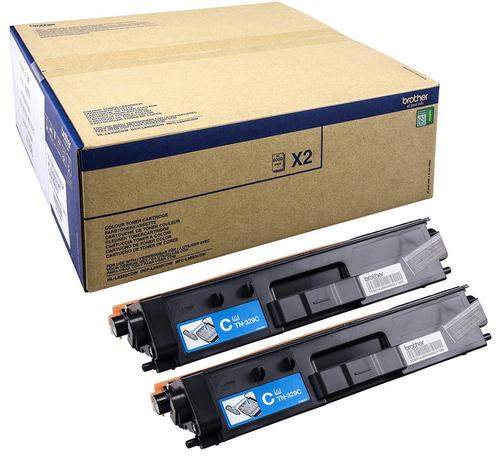 Original Brother TN-329CTWIN Toner cyan