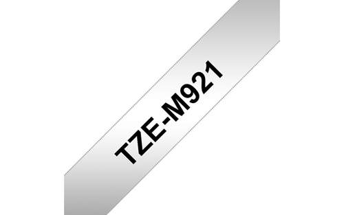 Brother TZe-M921 Schwarz auf Metallic TZe