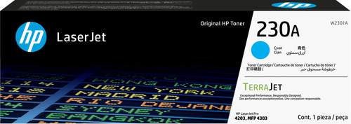 Original HP W2301A / 230A Toner cyan