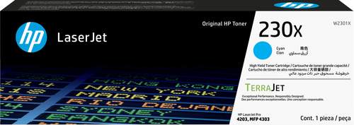 Original HP W2301X / 230X Toner cyan