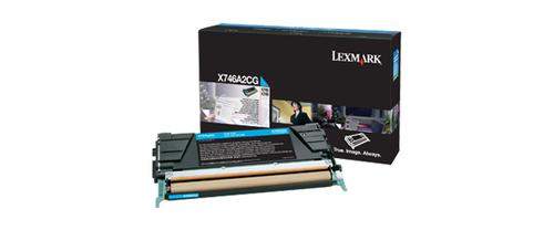 Original Lexmark X746A2CG Toner cyan