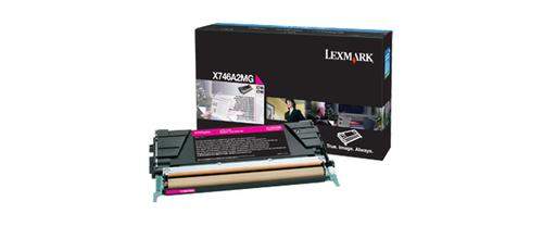 Original Lexmark X746A2MG Toner magenta
