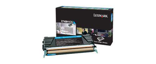 Original Lexmark X748H1CG Toner cyan
