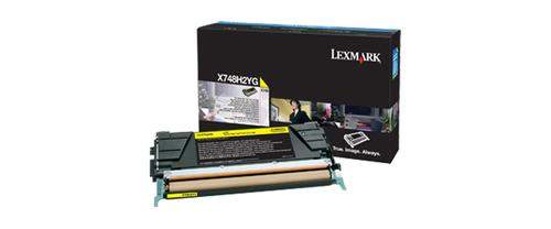 Original Lexmark X748H2YG Toner gelb