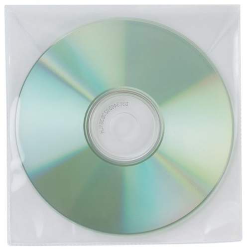 CD/DVD Schutzhülle PP 50erPack Q-CONNECT KF02207 m.Lasche
