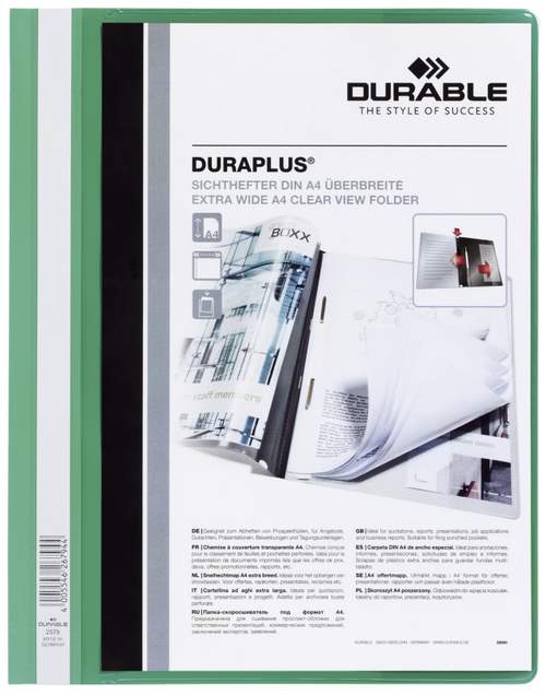 Schnellhefter Panorama grün DURABLE 2579 05 Duraplus