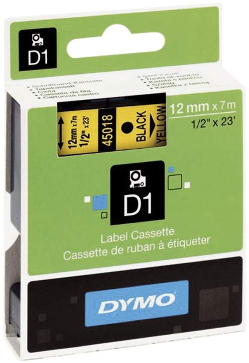 Schriftband D1 45018 gelb/sw DYMO S0720580 12mm 7m