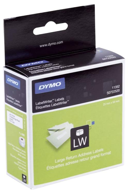 Thermoetikette 500St weiß DYMO S0722520 11352