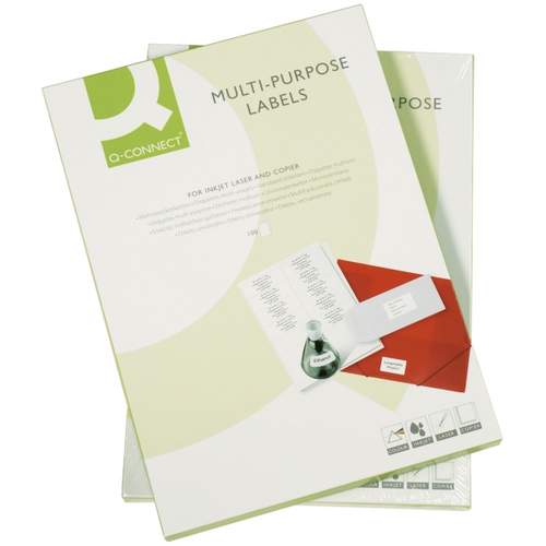 Universaletiketten 105x74 weiß Q-CONNECT KF10659