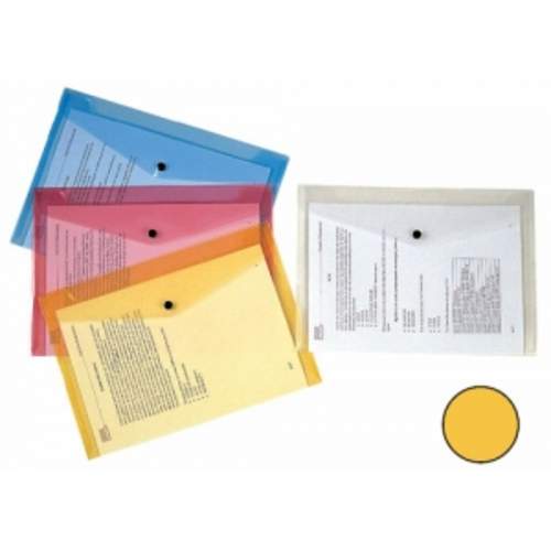 Aktentasche A4 quer gelb transparent Q-CONNECT KF03595