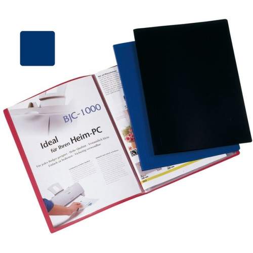 Sichthüllenmappe A4 blau Q-CONNECT KF01247 10 Hüllen