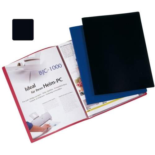 Sichthüllenmappe A4 schwarz Q-CONNECT KF01252 20 Hüllen