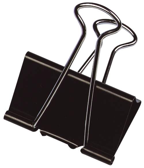 Briefklemmer B:19mm schwarz Q-CONNECT KF01282 Foldback