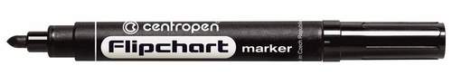 Flipchartmarker CENTROPEN 8550, schwarz Kugelspitze, 2,5 mm