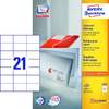 Universaletiketten 70x42,3 weiß AVERY ZWECKFORM 3652