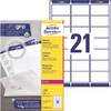 Avery L7160-100 selbstklebendes Etikett Abgerundetes Rechteck Dauerhaft Weiß 2100 Stück(e)