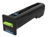 Original Lexmark 72K2XC0 Toner cyan