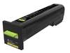 Original Lexmark 72K2XY0 Toner gelb