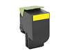 Original Lexmark 80C0X40 / 800X4 Toner gelb