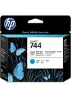 Original HP F9J86A / 744 Druckkopf cyan, foto schwarz