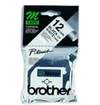 Brother Labelling Tape - 12mm, Black/White, Blister