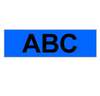 Brother Gloss Laminated Labelling Tape - 24mm, Black/Blue