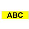 Brother Gloss Laminated Labelling Tape - 6mm, Black/Yellow
