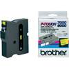 Brother TX-641 Schwarz auf gelb Label Etikette