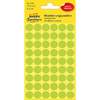 Haftetiketten D12mm neongrün AVERY ZWECKFORM 3149 f.Handb