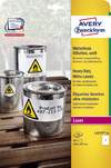 Folienetiketten 210x297 weiß AVERY ZWECKFORM L4775-20 wetterfest