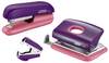 Locher + Hefter + Enthefter Mini-Set RAPID 5000372 violett/apricot