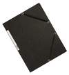 Dreiflügelmappe Karton schwarz Q-CONNECT KF02169 Gummizug
