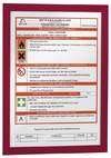 Prospekttasche A4 2 Stück rot DURABLE 4872 03 Duraframe